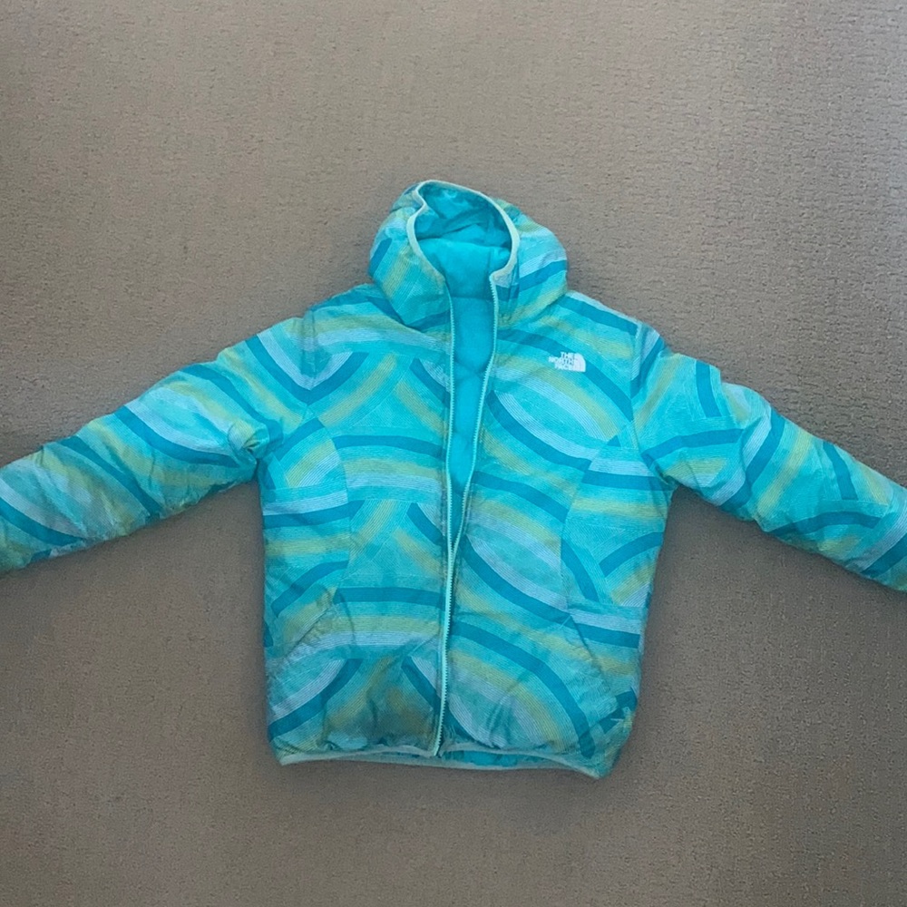 Girls Youth North Face Reversible Winter Coat